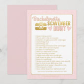 独身最後の女友達パーティー フォト宝探しゲーム ピンク (正面/裏面)