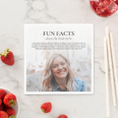 独身最後の女友達パーティー ブライダルシャワー 花嫁になる前の楽しい事実 スタンダードランチョンナプキン (インサイチュ)