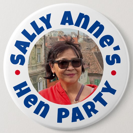 独身最後の女友達パーティー ボタン バッジ (正面)