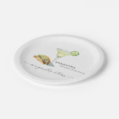 独身最後の女友達パーティー マルグリタとタコス ペーパープレート (アングル)