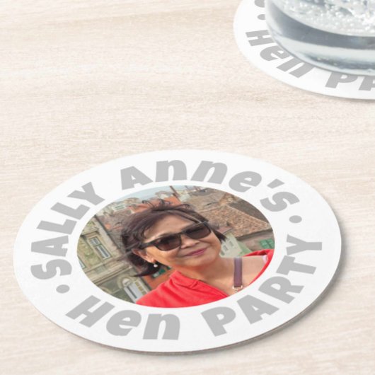 独身最後の女友達パーティー ラウンドペーパーコースター