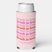 独身最後の女友達パーティー レトロ 酔って愛に酔う 缶クーラー スリム缶クーラー (Seltzer正面)