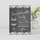 独身最後の女友達パーティー 下着 シャワーブライダル招待 招待状 (スタンド正面)