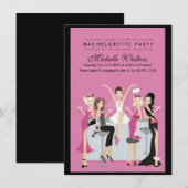 独身最後の女友達パーティー 招待状 (正面/裏面)