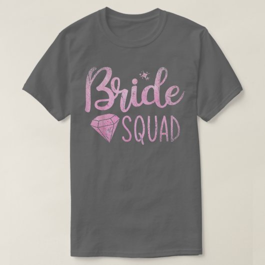 独身最後の女友達パーティー・結婚前のお披露目会 女性 花嫁チーム Tシャツ (デザイン正面)