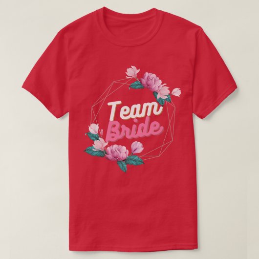 独身最後の女友達パーティー  花嫁のチーム 花18 Tシャツ (デザイン正面)