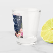 独身最後の女友達パーティー 青い木 ピンクの花のライト ショットグラス (右)