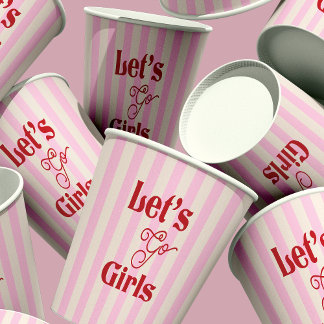 独身最後の女友達パーティー Let's Go Girls 紙コップ