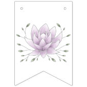 独身最後の女友達パーティー Miss to Mrs ピンクの蓮 バンティングフラッグ (第2の旗)