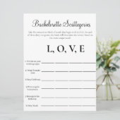 独身最後の女友達パーティー Scattegories 招待状 (スタンド正面)