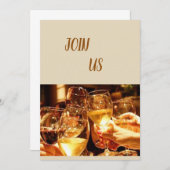 **独身最後の女祭り**  招待状 (正面/裏面)