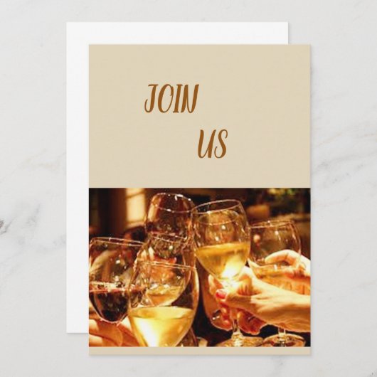 **独身最後の女祭り**  招待状 (正面/裏面)