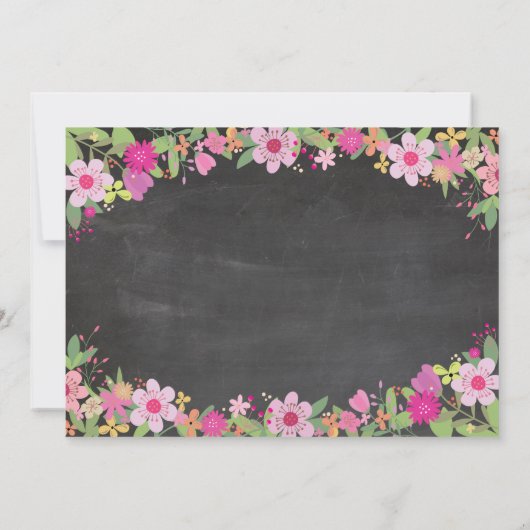 独身最後の旅の予定 結婚前のお披露目 チョーク招待状 (裏面)