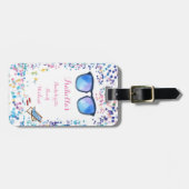 独身最後の旅行 パーティー ラゲッジタグ (正面横)