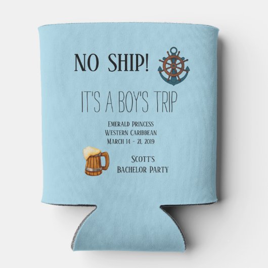 独身最後の旅 男の旅行 クルーズ 客船なし 缶クーラー (裏面)