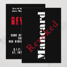 独身最後の男の会への招待状