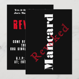 独身最後の男の会への招待状 招待状