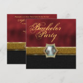 独身最後の男友達とのパーティー 招待状 (正面/裏面)