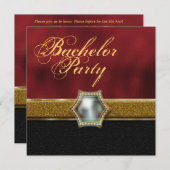 独身最後の男友達との遊び 招待状 (正面/裏面)