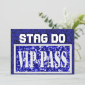 独身最後の男友達パーティー 青 VIP 招待状 (スタンド正面)