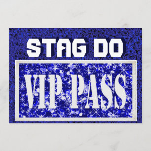 独身最後の男友達パーティー 青 VIP 招待状