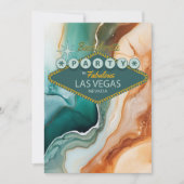 独身最後の祭り | ベガスでの週末 ジェイド アゲート 招待状 (正面)