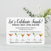 独身最後の誕生日パーティー カクテル マーティニー コスモ 招待状 (スタンド正面)