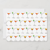 独身最後の誕生日パーティー カクテル マーティニー コスモ 招待状 (裏面)