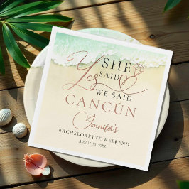 独身最後の週末のナプキン | キャンキュン ビーチ スタンダードカクテルナプキン