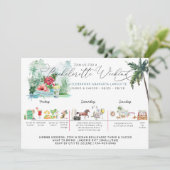 独身最後の週末の予定表 |タークス＆ケイコス 招待状 (スタンド正面)