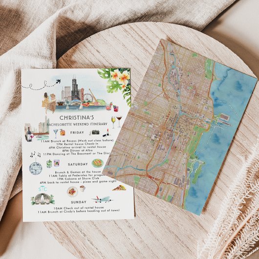 独身最後の週末の予定 | シカゴ 招待状