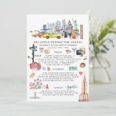 独身最後の週末の予定 | ニューヨークシティ 招待状 (スタンド正面)