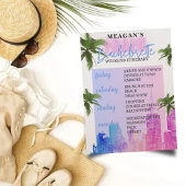 独身最後の週末の予定 | マイアミビーチ 招待状