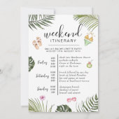 独身最後の週末の予定 | 南国ビーチ 招待状 (裏面)