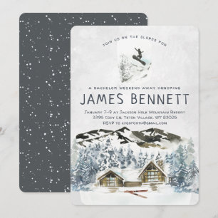 独身最後の週末スキー旅行への招待 招待状