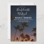 独身最後の週末トロピカル招待状 招待状 (正面)