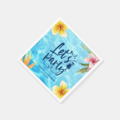 独身最後の週末パーソナライズプールパーティー スタンダードカクテルナプキン (角)