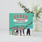 独身最後の週末パーティーの招待状 招待状 (スタンド正面)