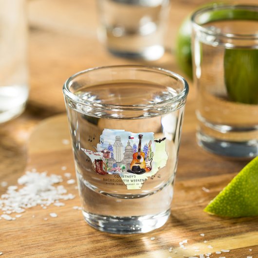 独身最後の週末パーティーの景品|テキサス州オースティン ショットグラス