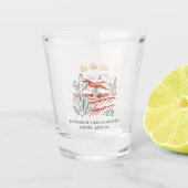 独身最後の週末パーティーの景品　パーソナライズド ショットグラス (正面)