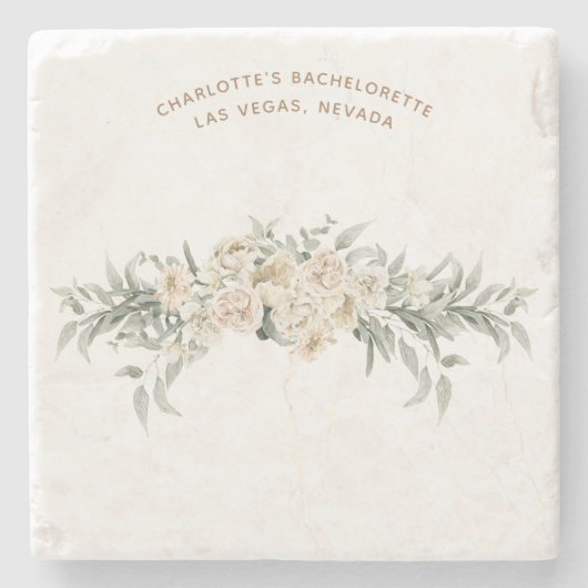 独身最後の週末パーティーの景品 個人名入れギフト ストーンコースター (正面)