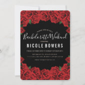 独身最後の週末パーティー予定招待状 招待状 (正面)