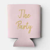 独身最後の週末パーティー ピンク ゴールド ヘン 旅行 缶クーラー (裏面)