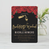 独身最後の週末予定招待状 招待状 (スタンド正面)