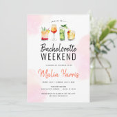 独身最後の週末予定　飲み物 招待状 (スタンド正面)