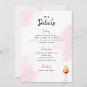 独身最後の週末予定　飲み物 招待状 (裏面)