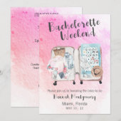 独身最後の週末旅行招待状 招待状 (正面/裏面)