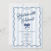 独身最後の週末計画　独身最後の週末の弓 招待状 (正面)