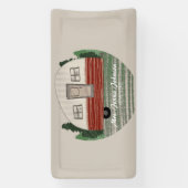 独身最後の週末 キャンプ場 山 横断幕 (縦)