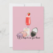 独身最後の週末 マニ & ミモサ 招待状 (裏面)